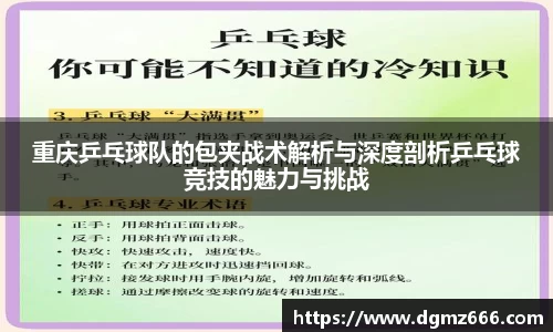 重庆乒乓球队的包夹战术解析与深度剖析乒乓球竞技的魅力与挑战